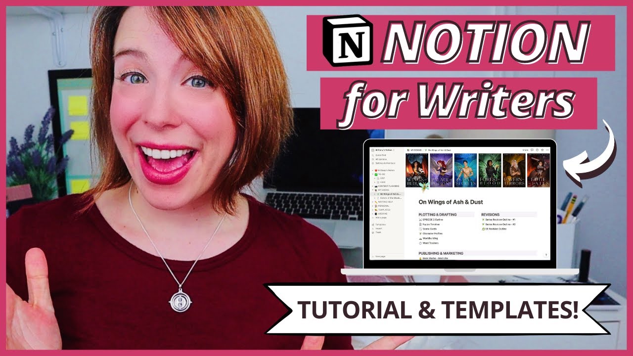 Notion Tutorial for Writers + FREE Templates | fave writing tool for productivity, outlining + more