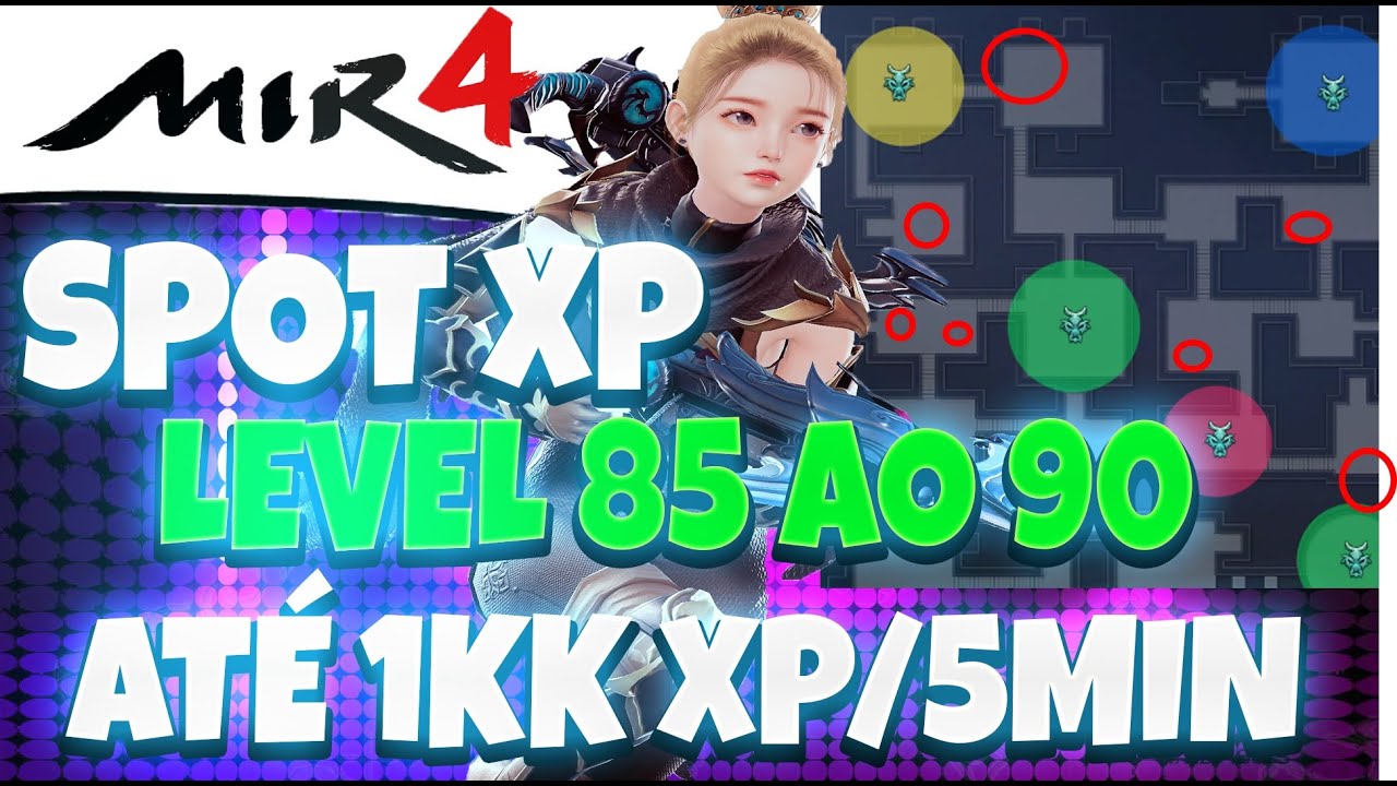 MIR4 - Macete XP & Spot Bugado Level 85 ao 90 - 500k á 1kk XP em 5 Minutos
