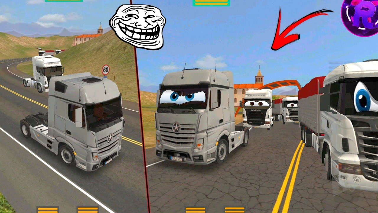 Jogando Grand Truck Simulator ONLINE pela primeira vez com o Rodrigão 😂