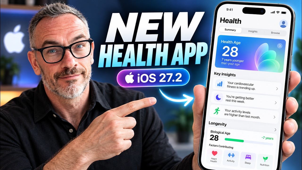 The New Apple Health App Is Completely Different! &mdash; Here&rsquo;s How It Works! iOS 27.2 Beta!