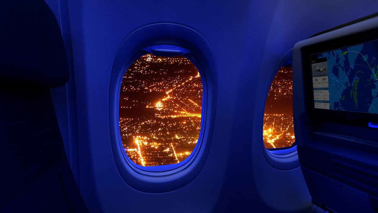 Fall Asleep in 5 Mins on This Flight ✈️💤 | GUARANTEED BEST Sleep EVER! | Flight Map & Call Dings!