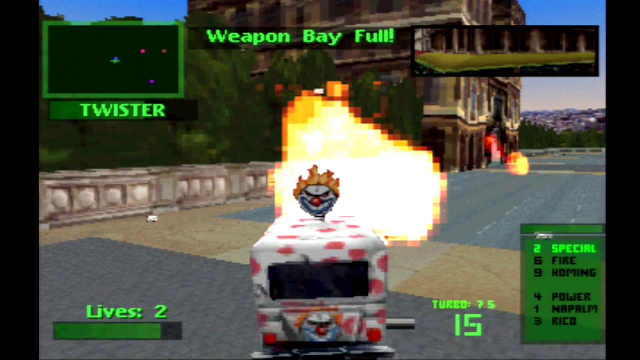 Twisted Metal 2 Sweet Tooth Tournament Playthrough HD