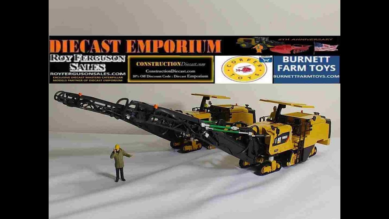 Diecast Masters Caterpillar PM622 & PM822 Cold Planers (Item Numbers 85587 & 85588)