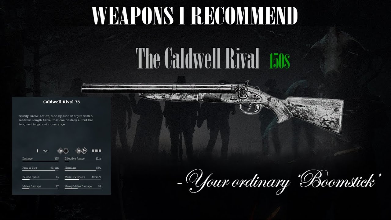 Weapons I Recommend - Caldwell Rival 78 - Hunt:Showdown