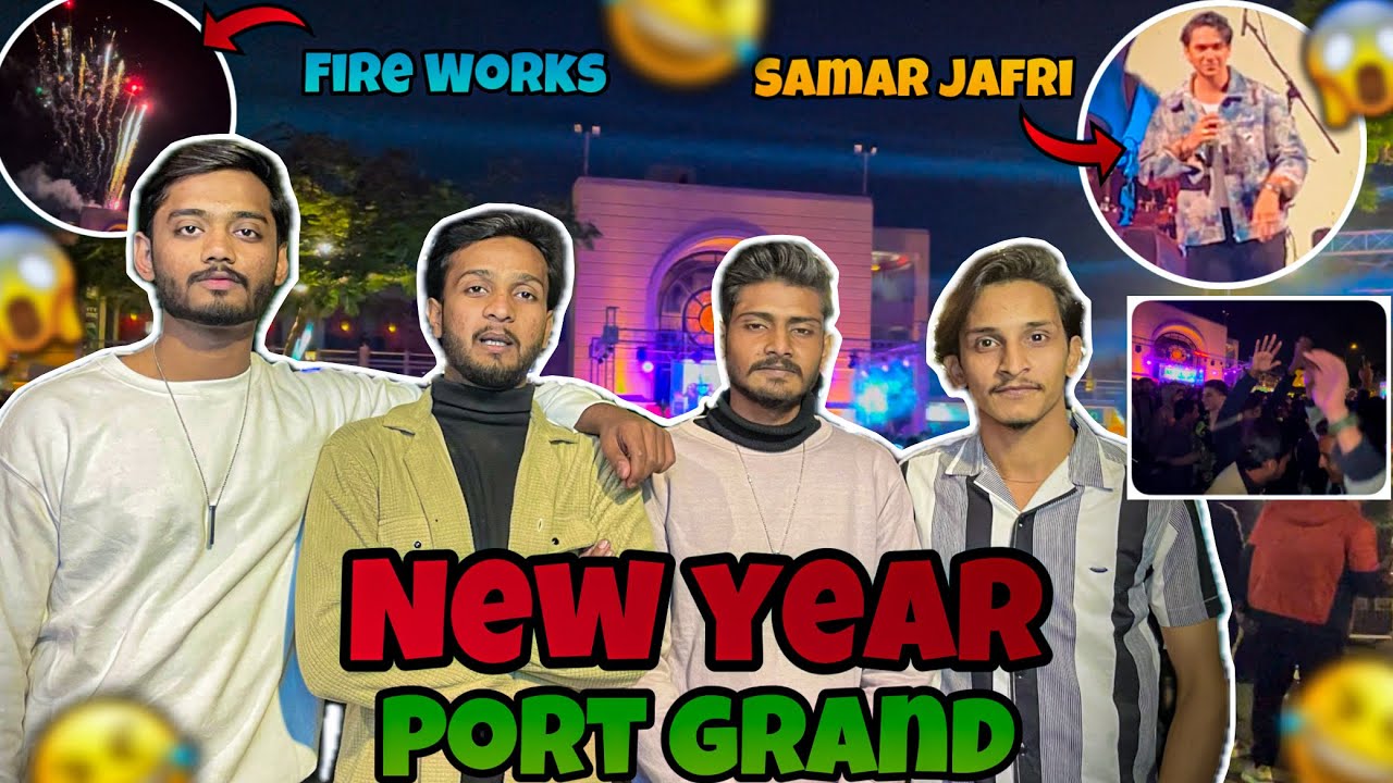 NEW YEAR PARTY AT PORT GRAND! 🎊🔥| Samar Jafri & Ali Tariq Live | Uzair Qureshi 14