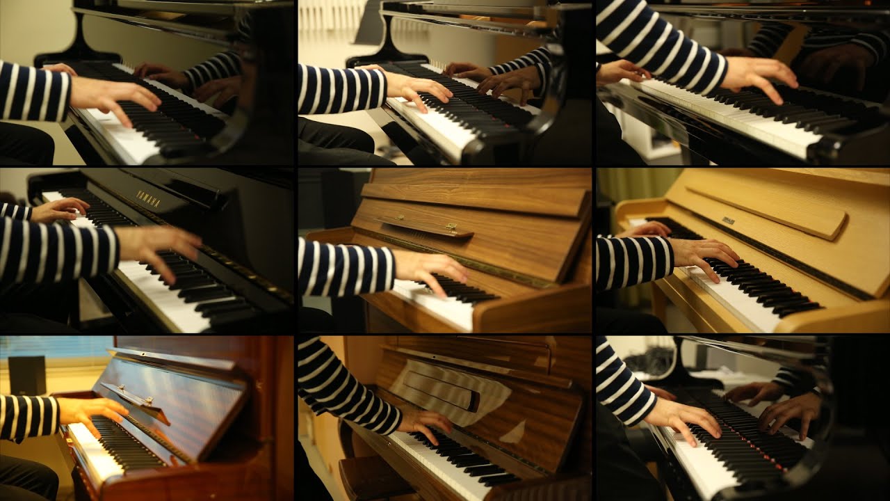 Good Golly Miss Molly intro - but on 13 different pianos