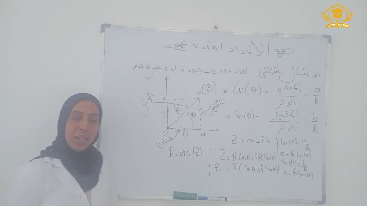 ﺩﺭﺱ الاعداد العقدية : شكل المثلثي لعدد عقدي + عمدة عدد عقدي
