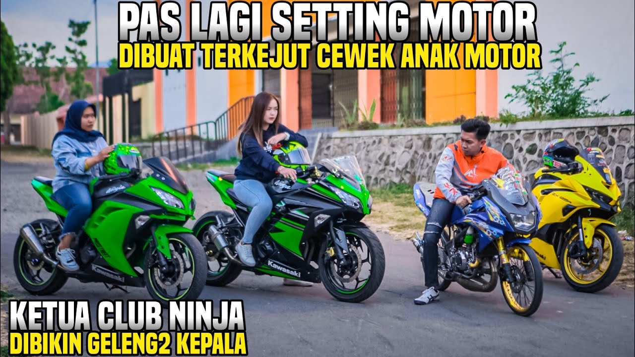 PERTEMUAN TAK DISANGKA KETUA CLUB MOTOR DAN CEWEK ANAK MOTOR PAS MOMENT SETTING MOTOR!! Wow akhirnya