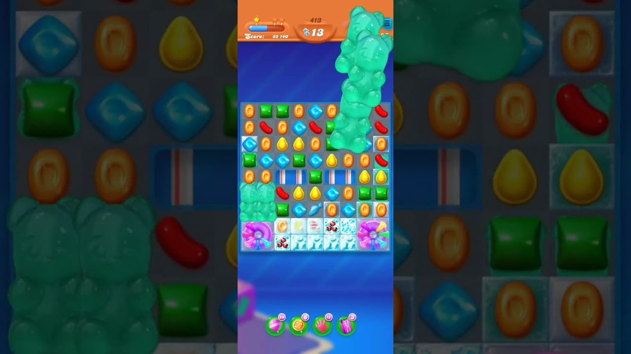 Candy Crush Level 413 -  No Boosters Series - 