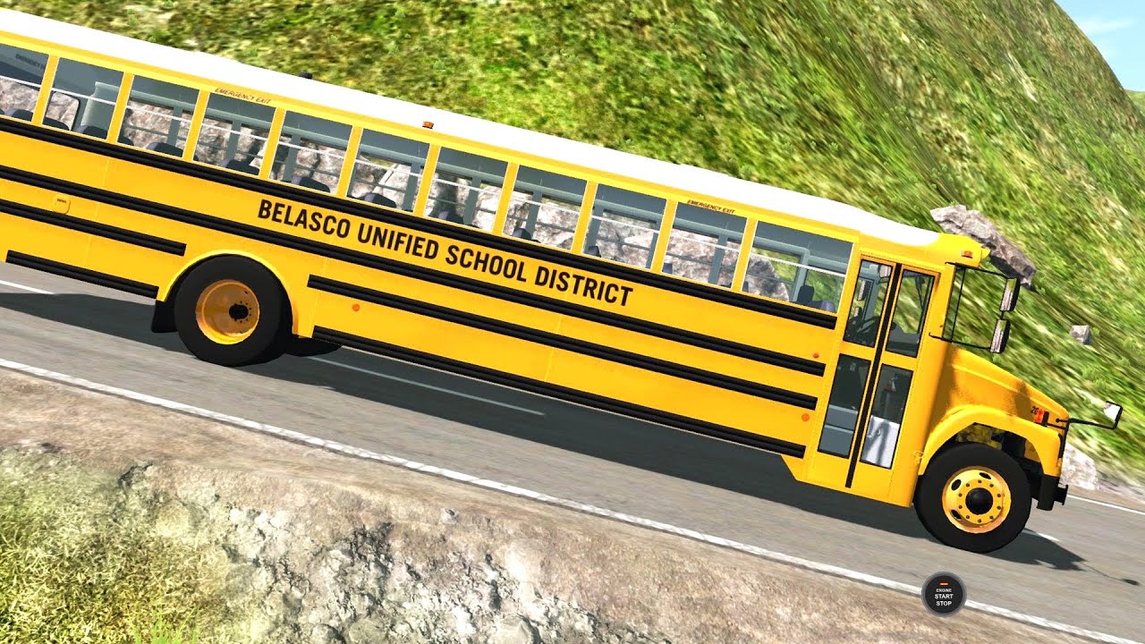 BeamNG Drive - CB 40 School Bus on Mount Danger Part 1