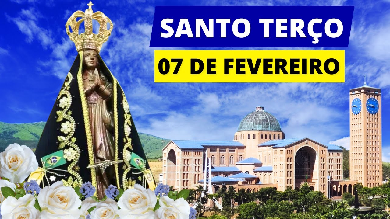 SANTO TERÇO DE HOJE - 07/02/2026 | MISTÉRIOS GOZOSOS | SÁBADO