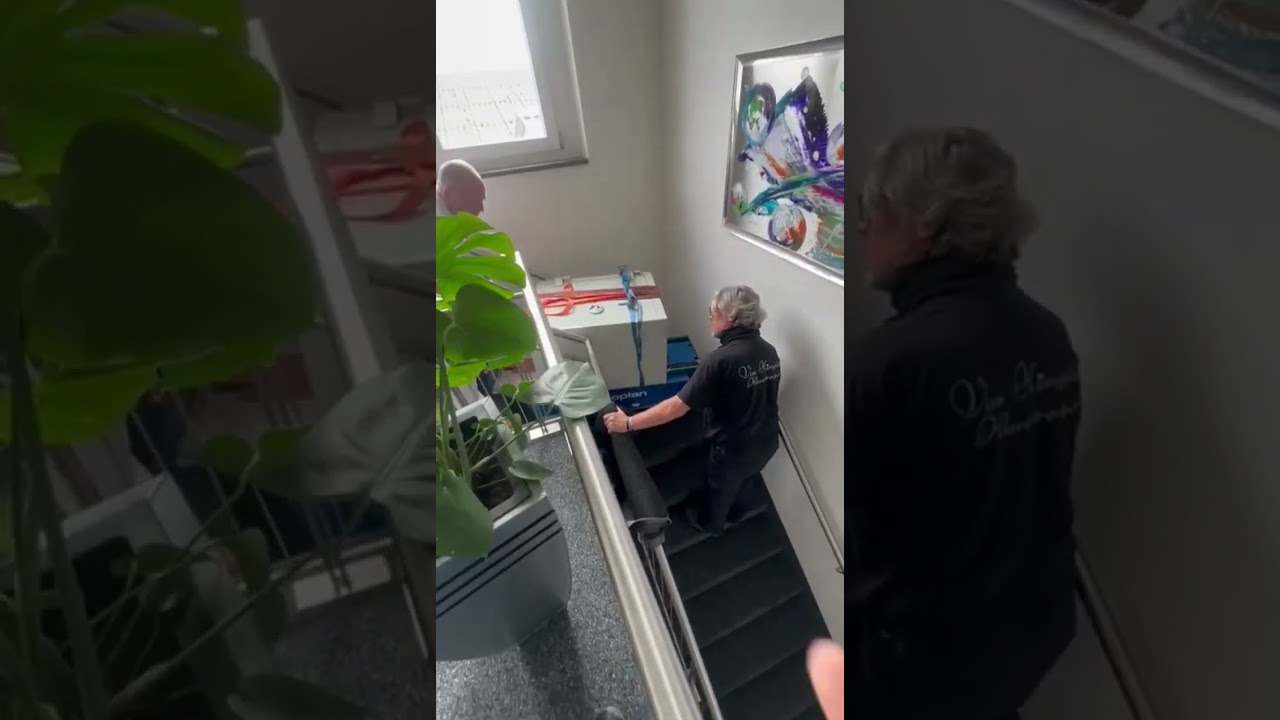 200 kg Tresor Transport über eine Etage mit pianoplan in Rheinland-Pfalz