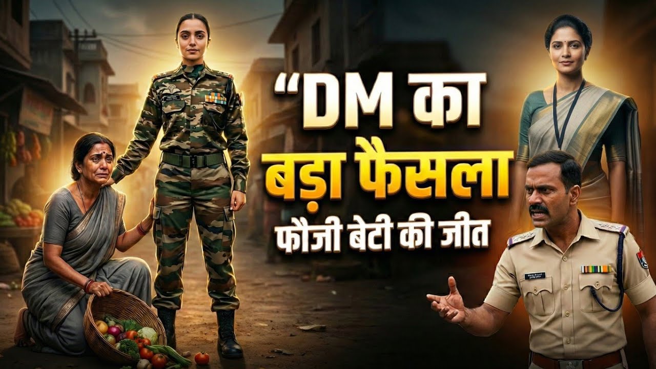DM ने लिया बड़ा फैसला | जब फौजी बेटी बनी माँ की ढाल | इंस्पेक्टर हुआ सस्पेंड | Hindi Moral Story