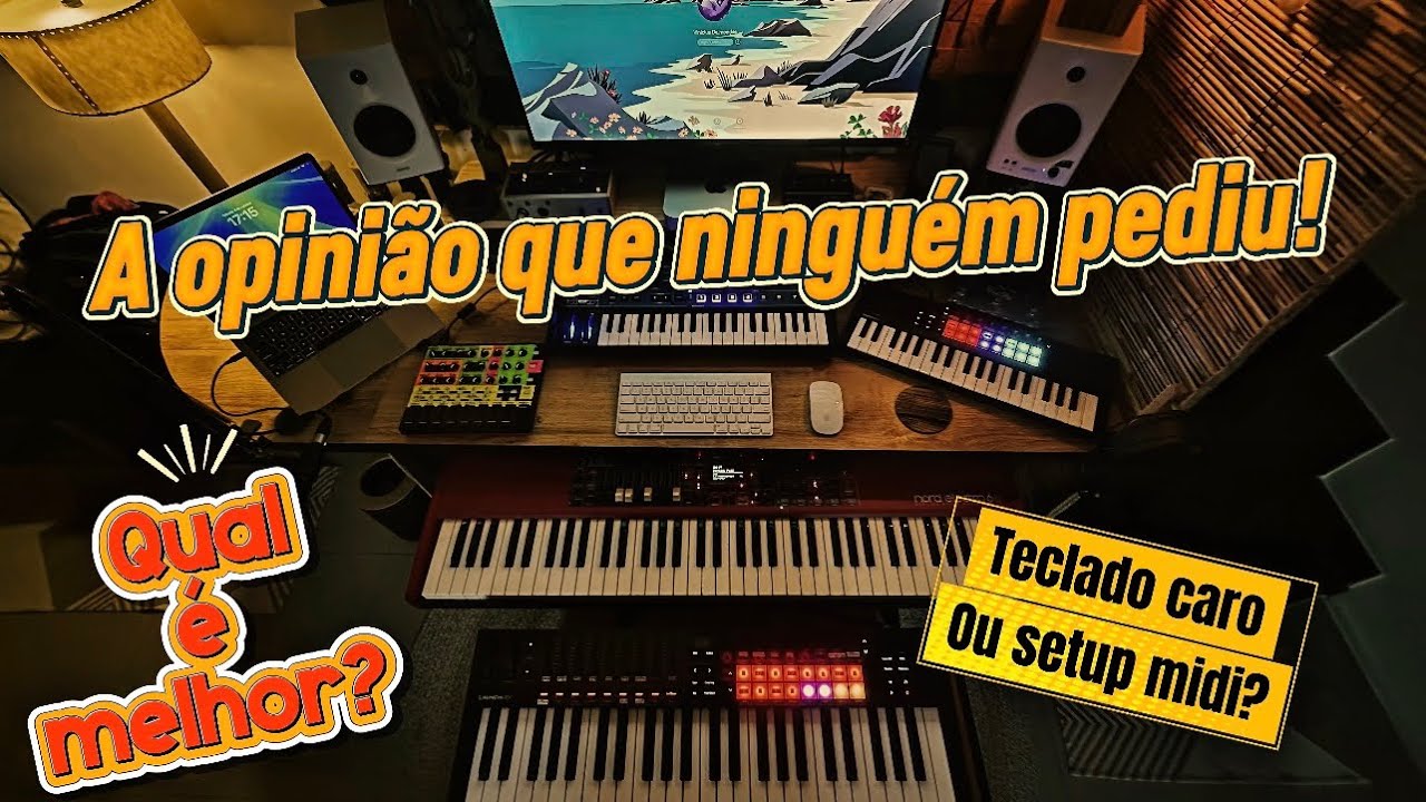 Setup midi ou teclado caro, qual é melhor? 