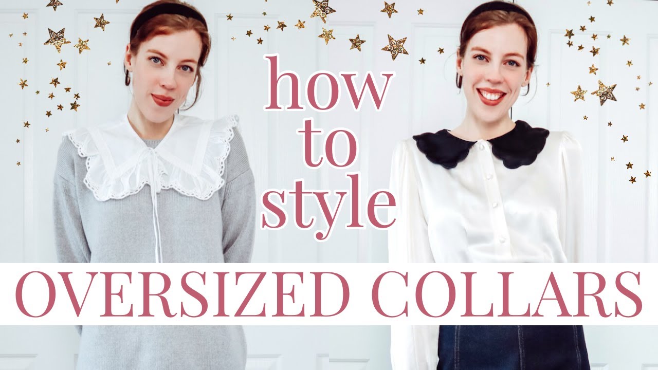 How to style OVERSIZED COLLARS | Statement collar trend 2020