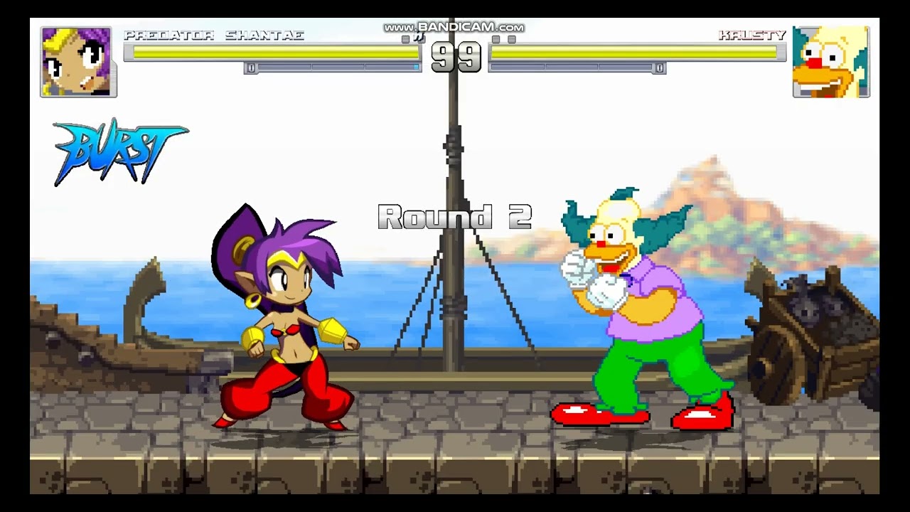 M U G E N Battles: Shantae Vs Krusty I'LL NEVER TRUSTING CLOWNS