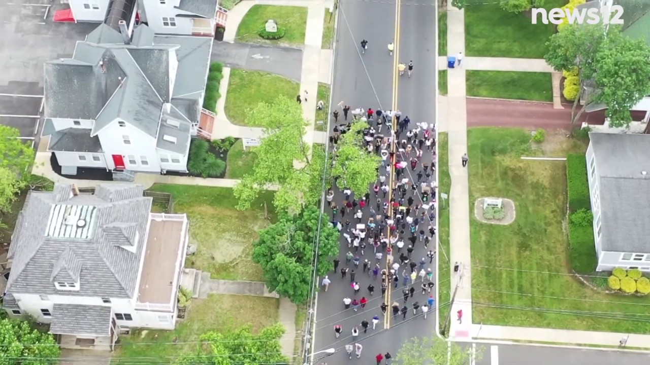 Protest underway in Toms River, New Jersey