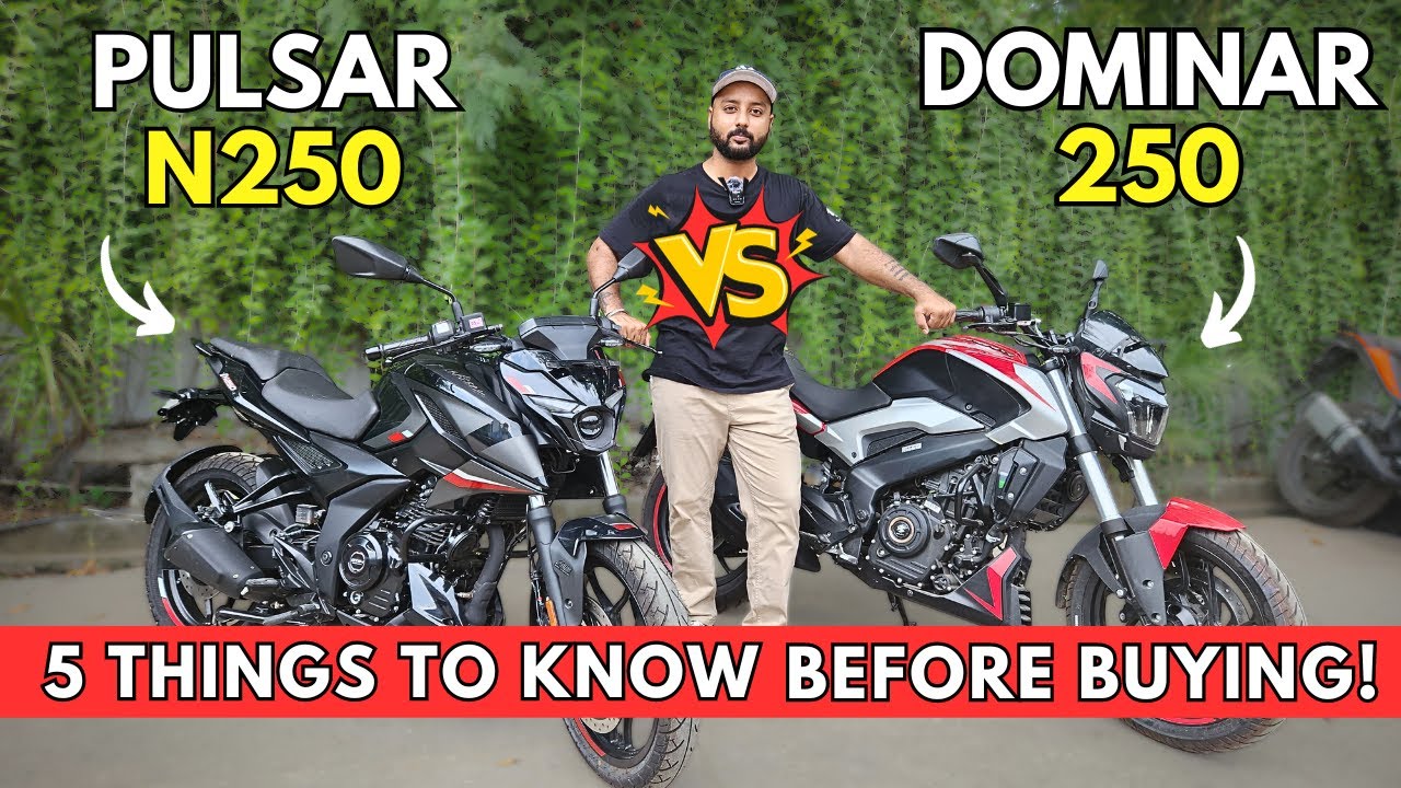 Bajaj Pulsar N250 vs Dominar 250 | Comparison review | Which is better 250cc Bike #bajaj