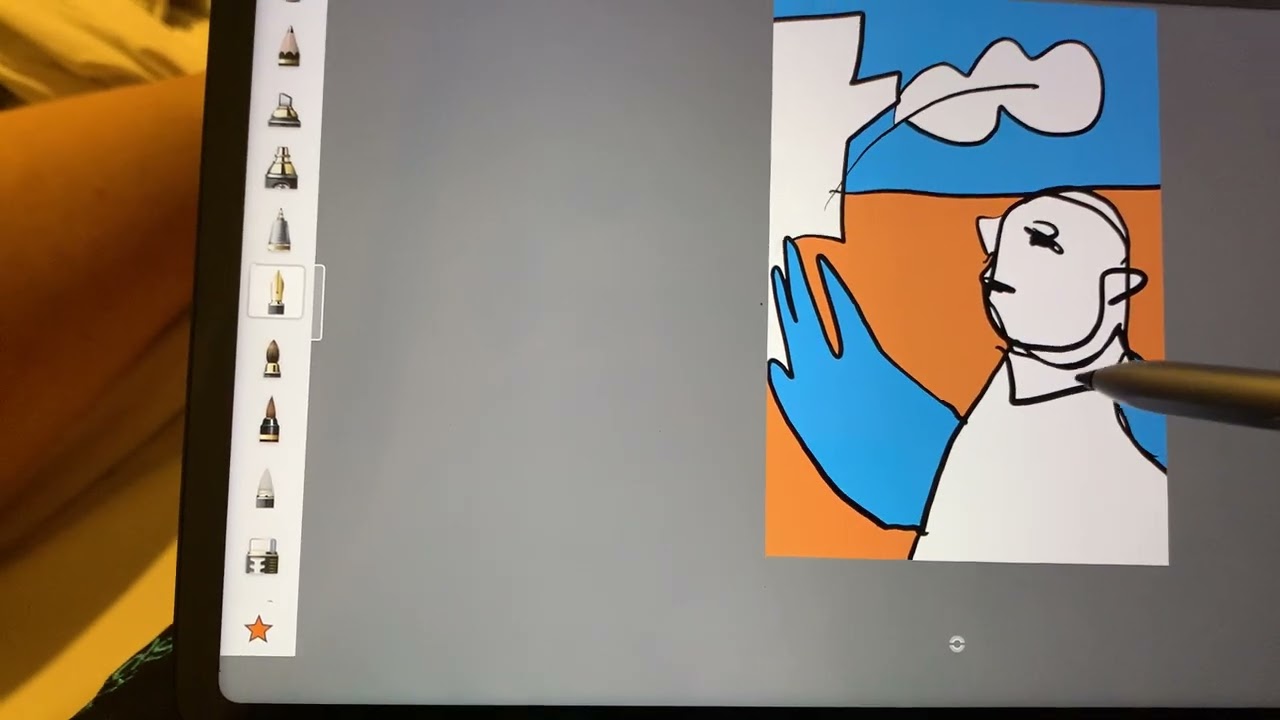 Drawing on my New Tablet