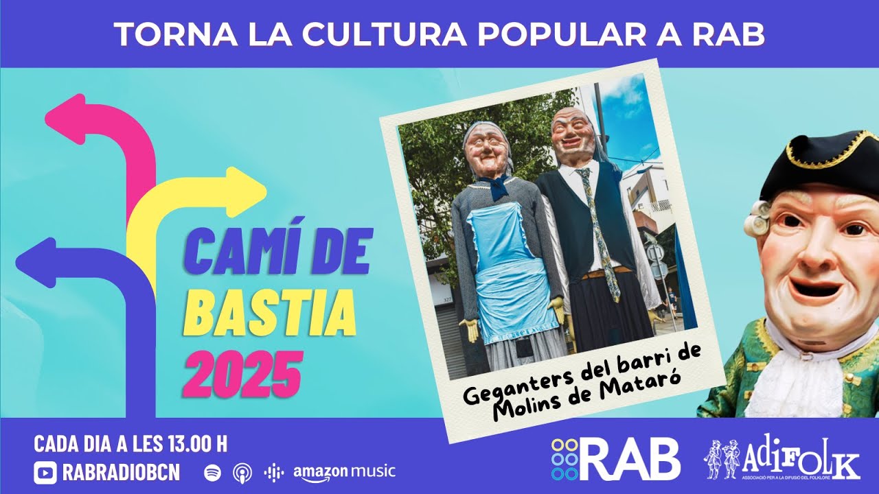 CAMÍ DE BASTIA 2025 |  Geganters del barri de Molins de Mataró