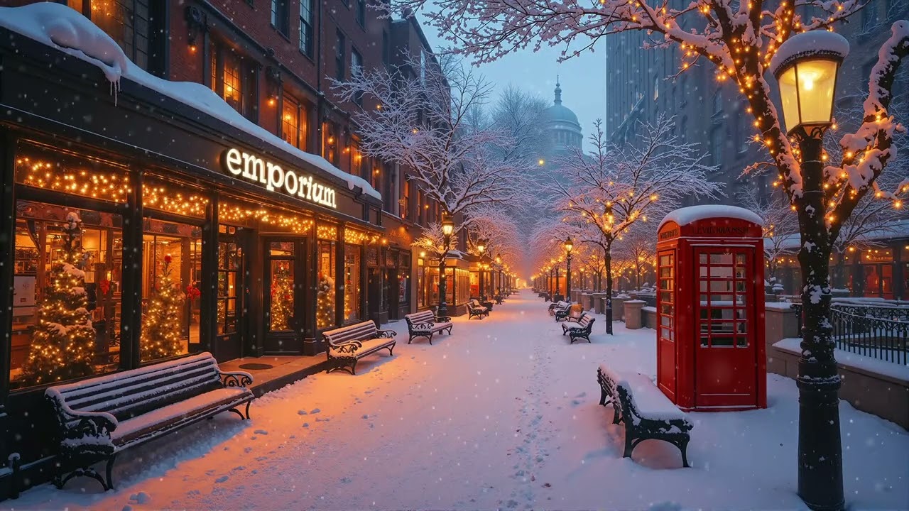 Winter Street Coffee Jazz ☕ Smooth Jazz Music for Cozy Cafes, Cold Nights & City Walks