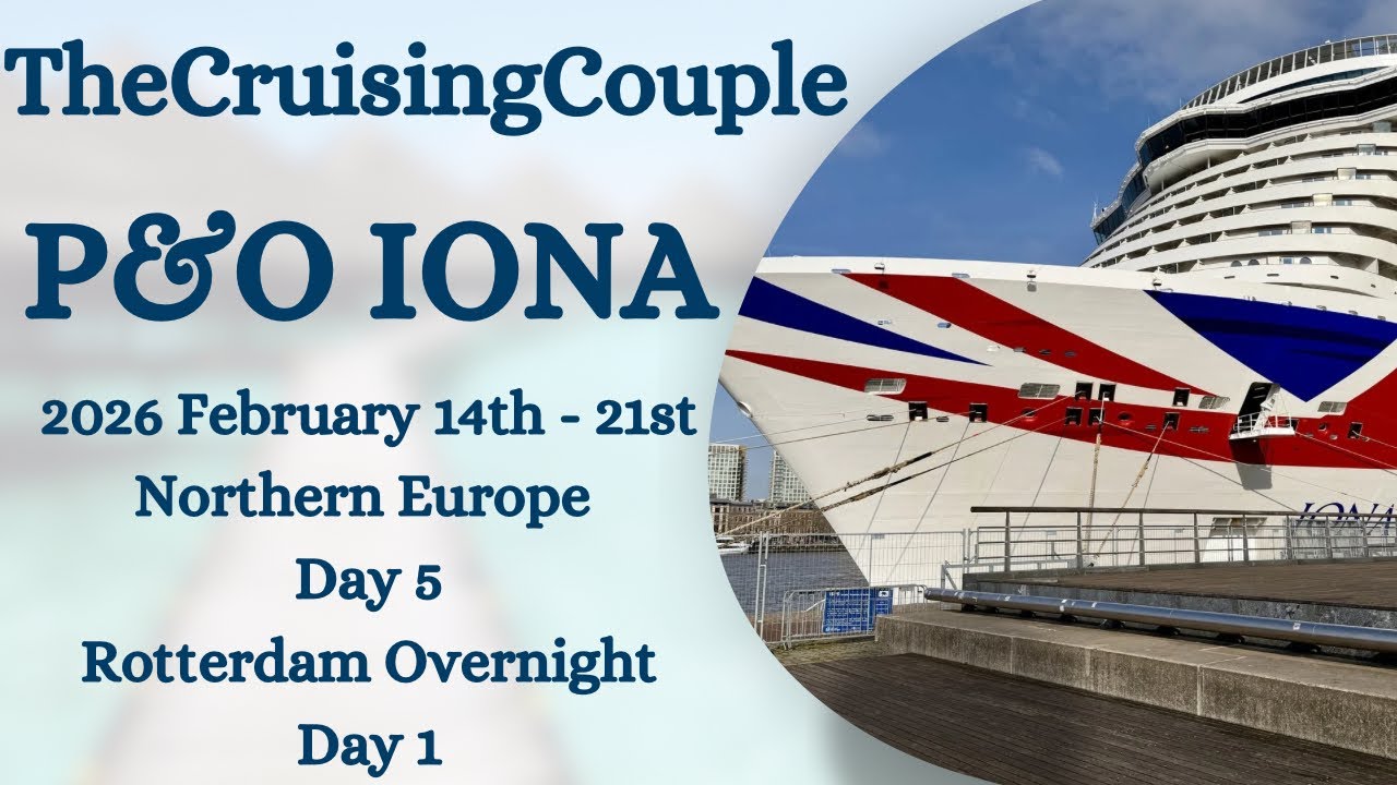 P&O Iona … Day 5 … Rotterdam Day 1 … 🎤📹JO SPEAKS FOR THE 1ST TIME EVER ON CAMERA📹🎤WATCH TILL THE END