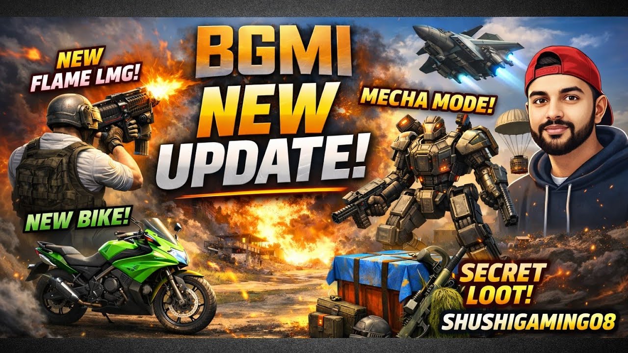 BGMI NEW UPDATE 🔥 Mecha Mode + New Bike Live Stream | Intense Gameplay | Shushigaming08