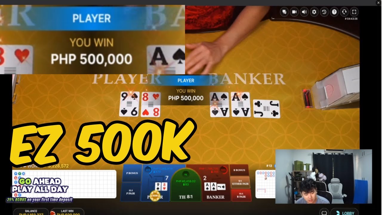 EZ 500K PER ROUND SA BACCARAT | PATTERN IS THE KEY