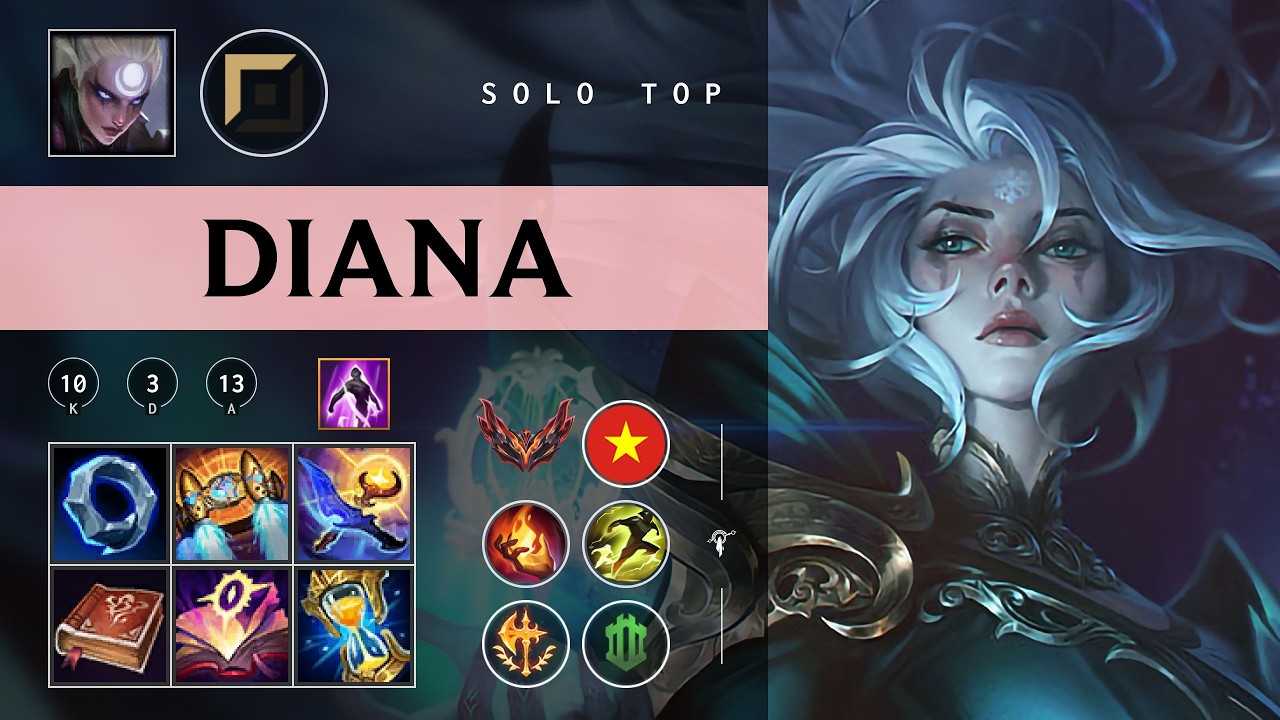 Diana Top vs Akali - VN Grandmaster Patch 26.05