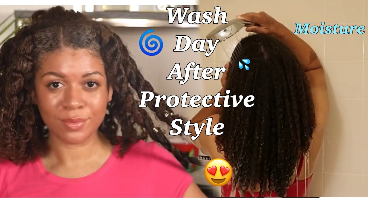 Wash Day After Two Week Protective Style To Restore Moisture For POPPIN’ JUICY CURLS 🥰 Natural Hair