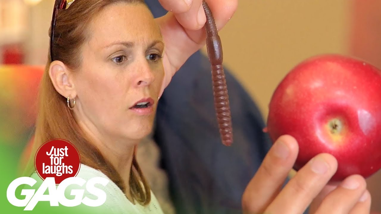 Worm in Apple Prank