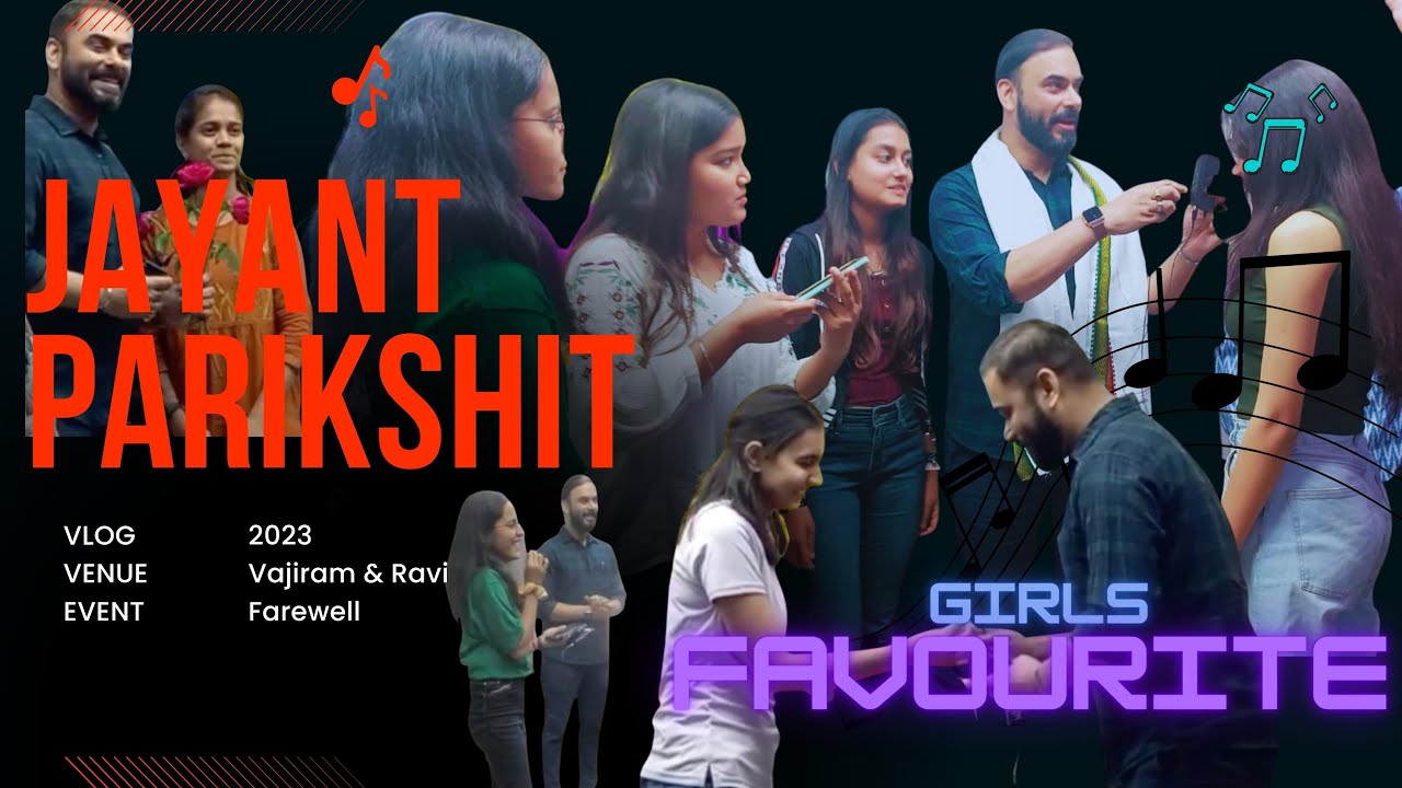 JAYANT PARIKSHIT sir's FAREWELL  🌹Girls All  time Favourite 🌹 