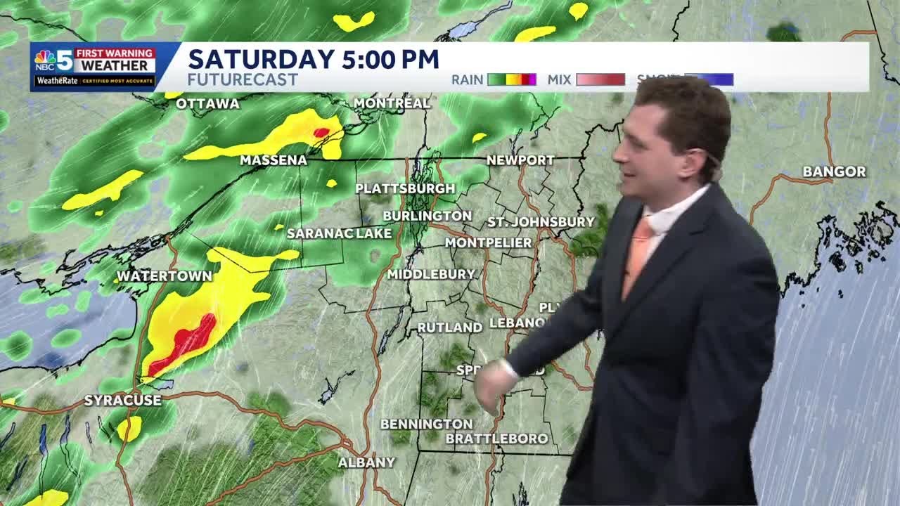 Spring-like Saturday ahead with downpours, gusty wind, and temperatures in the 50s (3-06-26)
