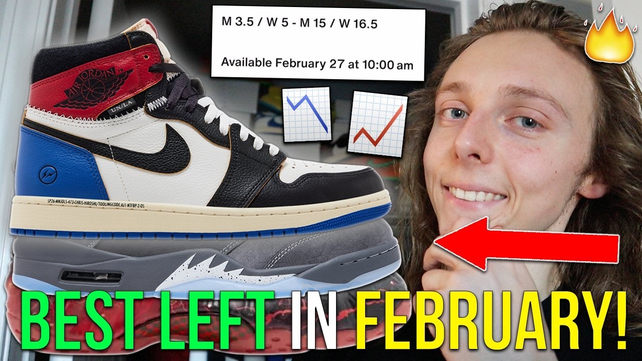 Самые ожидаемые релизы кроссовок, которые еще выйдут на SNKRS в феврале 2026 года 👀🔥! (Union 1s, ...