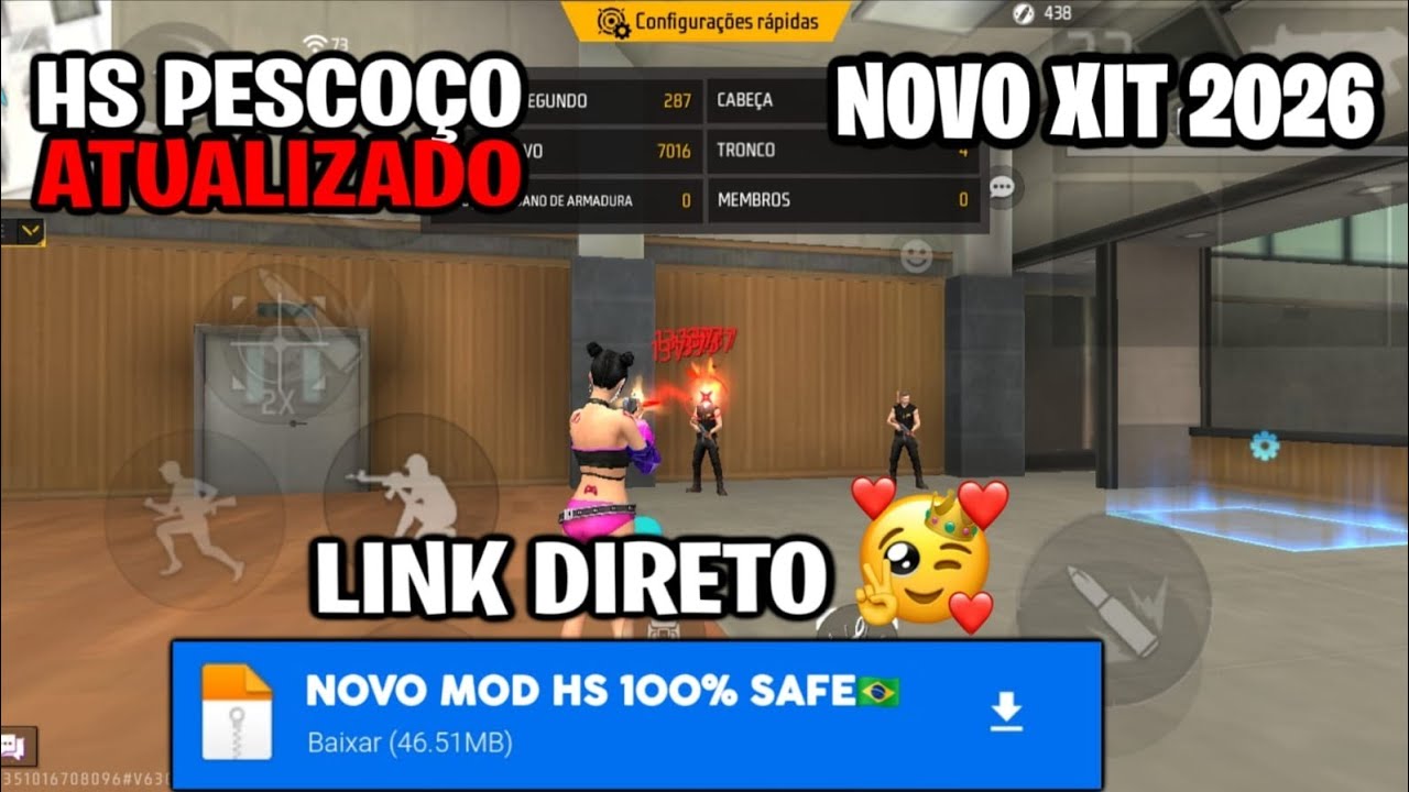 HS NO PESCO&Ccedil;O👻 🚀 XIT 100% HS AIMBOT COM LINK DIRETO MEDIAFIRE