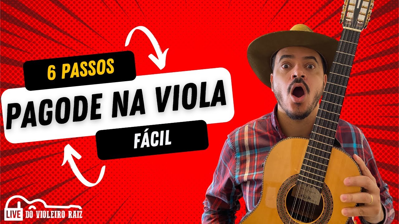PAGODE NA VIOLA CAIPIRA em 6 passos SIMPLES | mesmo sem ter viola 😮