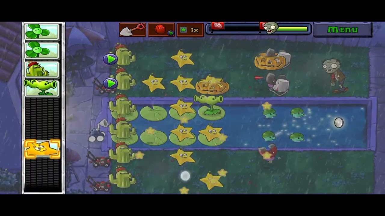 Plants vs Zombies Classic Adventure - 1 Fog - 10
