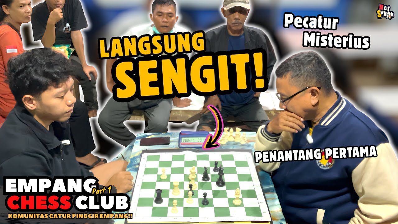 PECAH TELOR DI GAME PERTAMA?! LAPAK KOMUNITAS EMPANG CHESS CLUB !! ISINYA PEMAIN SEMUA !! PART 1