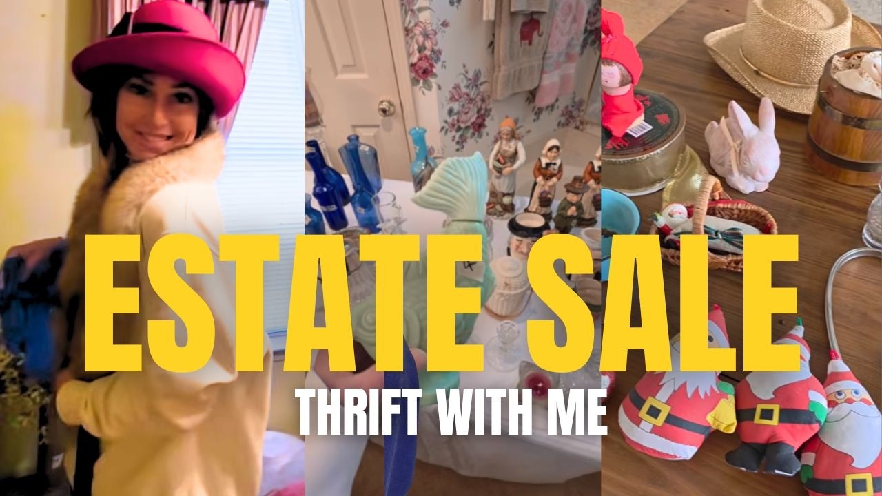Come thrift with me Estate Sale & thrift Haul