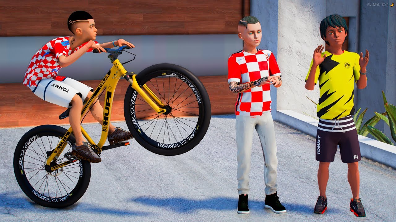 GTA V: VIDA REAL - O DIA QUE GANHEI UMA BIKE DO GRAU HUPI NAJA DO MEU AMIGO no GTA 5 O FILME