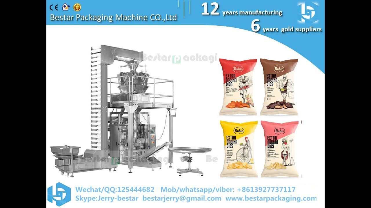 Rice Bean Peanutn Seeds Bestar fully automatic Vertical Filling Packing Machine With Multihead Weigh