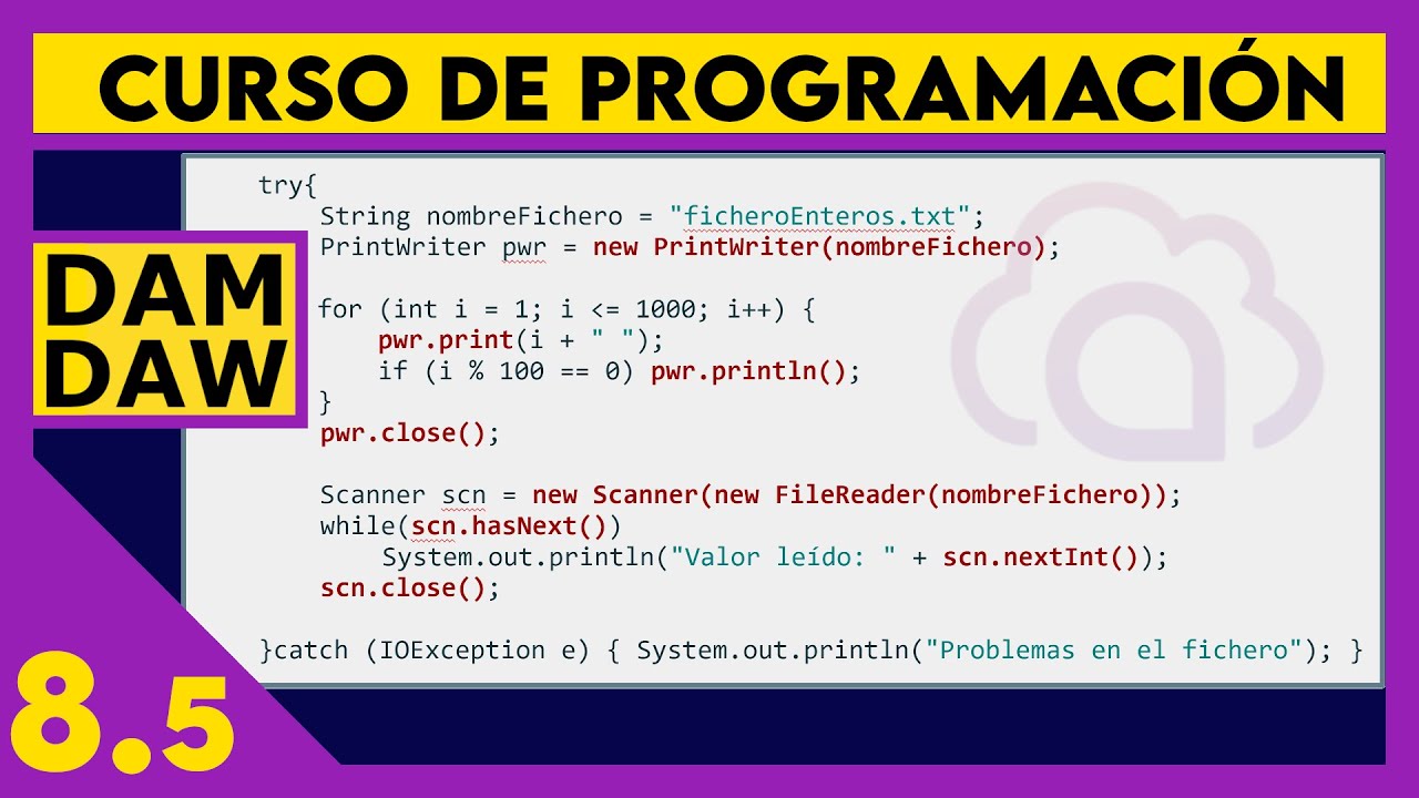 JAVA: PrintWriter y Scanner ☕ DAM - DAW