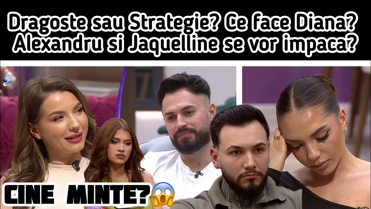 Dragoste sau Strategie? Ce face Diana? Alexandru si Jaquelline se vor impaca?