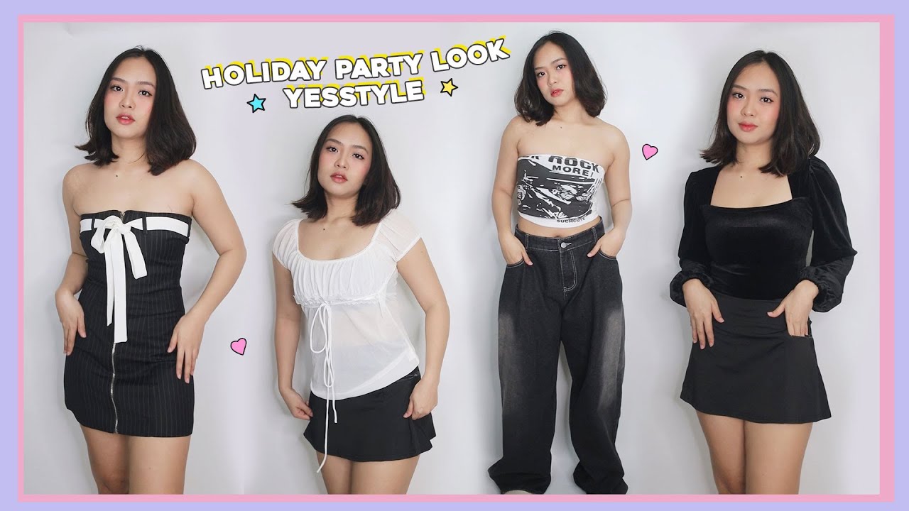 BLACK & WHITE HOLIDAY PARTY LOOK ft YesStyle | phonycore 2023 (Philippines)