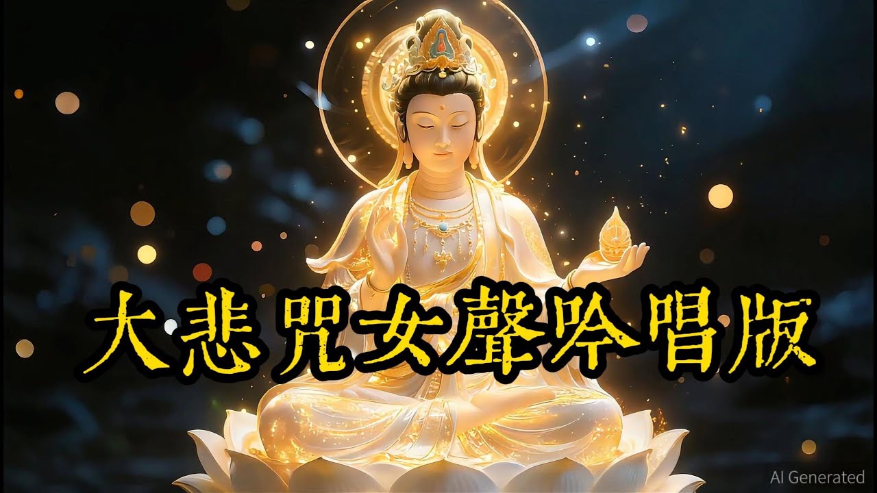 大悲咒（女聲吟唱版）#佛學 #佛學智慧#禪意生活 #禪意 #人生感悟 #podcast #正能量 #國學智慧