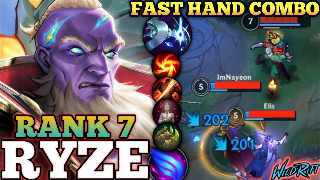 RYZE HARD CARRY MVP PLAY! БЫСТРОЕ КОМБО-ИСПОЛНЕНИЕ — ТОП-7 МИРОВЫХ RYZE ПО 霸气且八七 — WILD RIFT