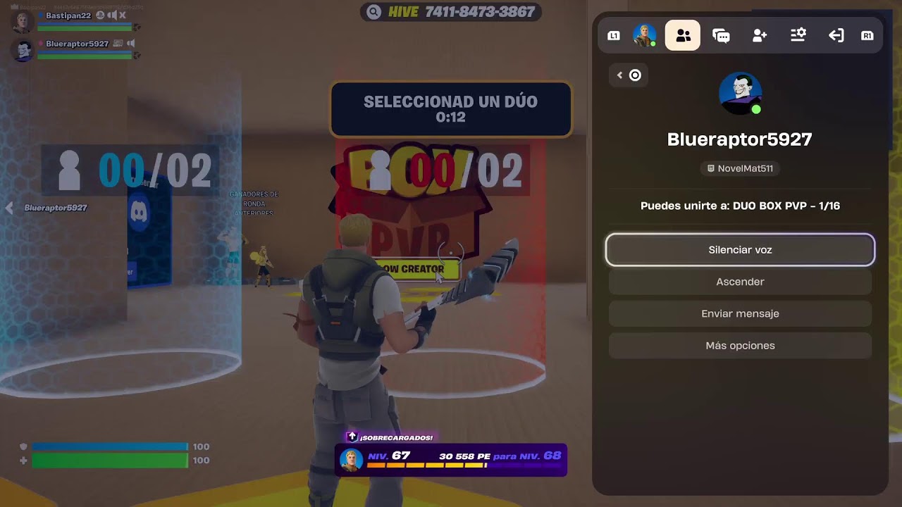 Fortnites para subir de rango con panas
