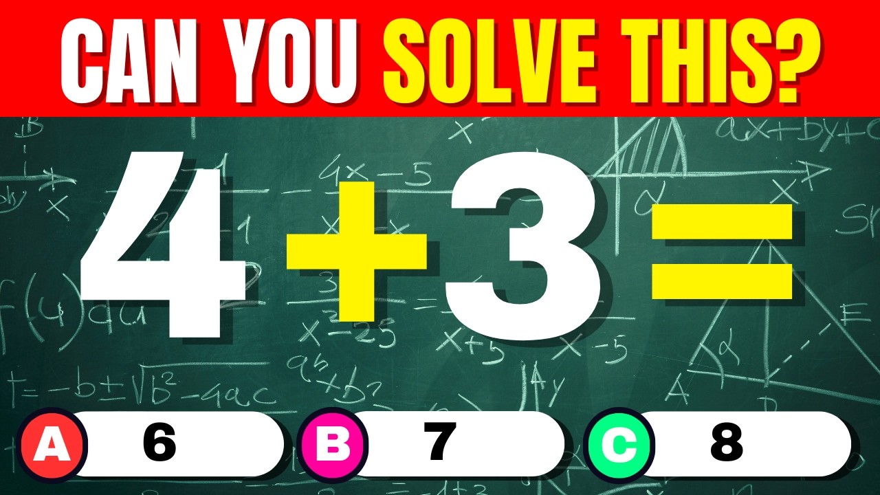 Addition Quiz for Kids | Easy, Medium & Hard Math Questions | Fun Learning Game