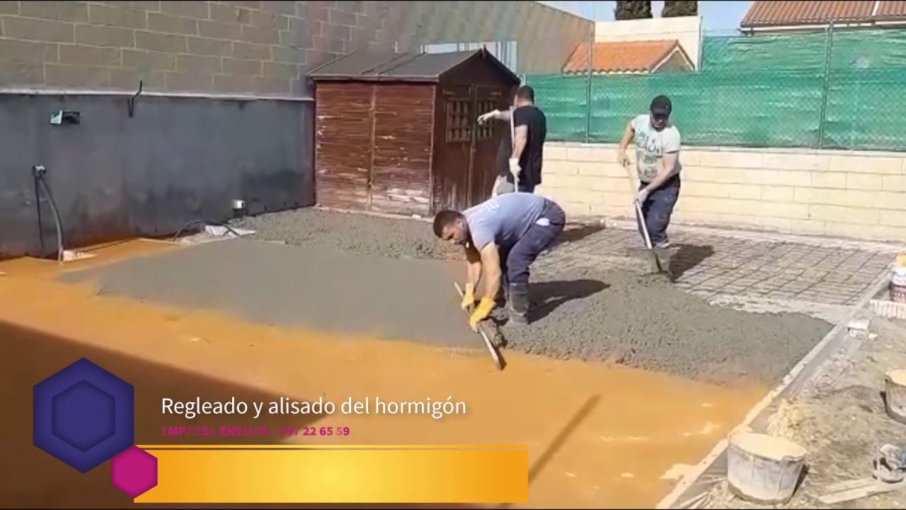 Cómo se hace hormigón impreso en patios? - Enemar
