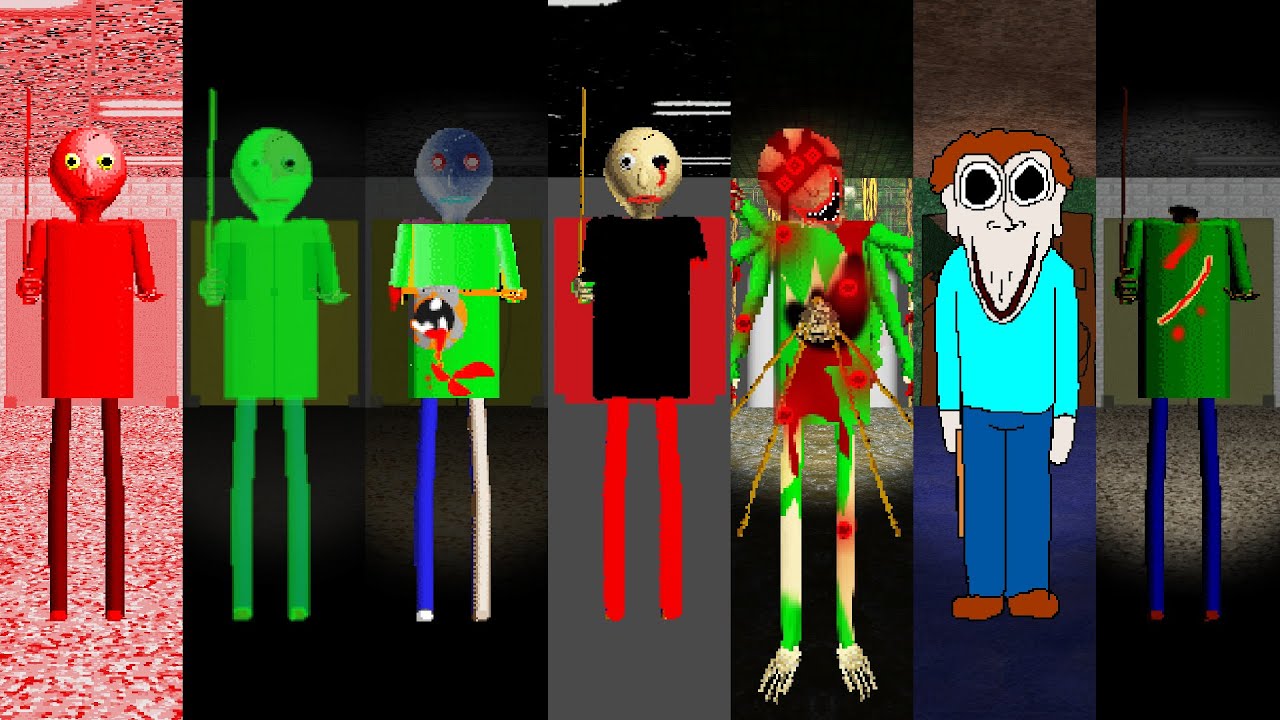 Everyone is Baldi's 7 Horror Mods - ALL PERFECT! #2